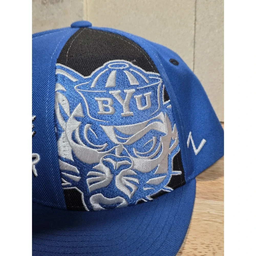 Zephyr BYU Cougars Rise and Roar Snapback Hat Blue Black Youth Adjustable